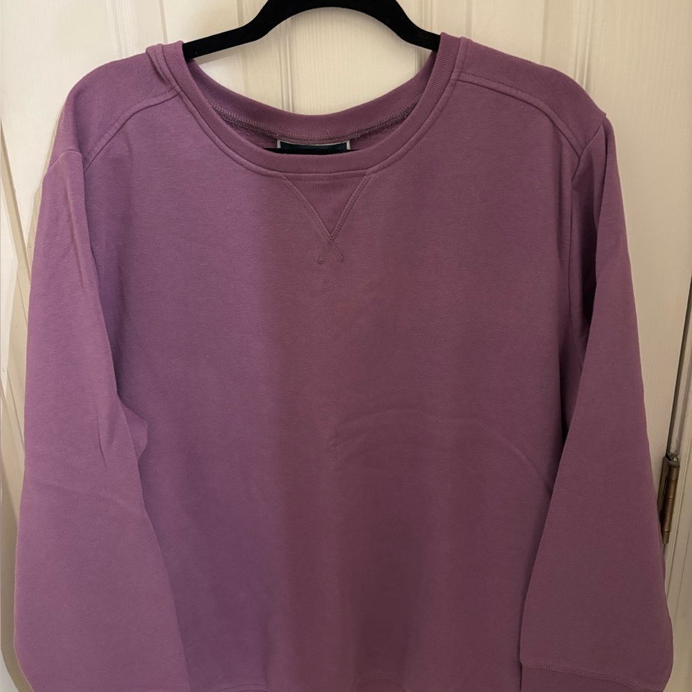 Karen Scott Lavender Pullover